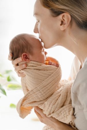 Mutter mit Säugling